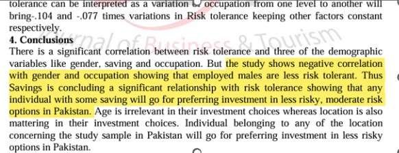 Risk tolerate